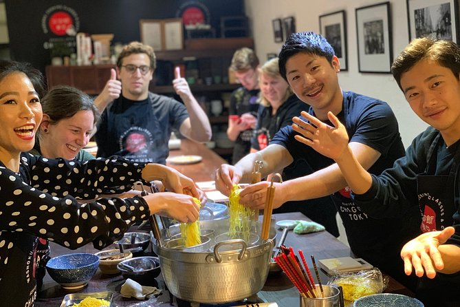 Asakusa Classic Ramen & Crispy Gyoza Cooking Class - Meet Masa and Junko, then get into cooking mode
