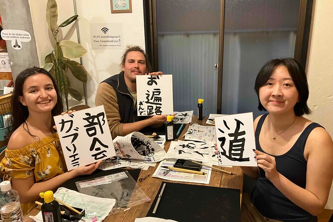 Calligraphy Culture SHODO Experience in Tokyo - Your Name in Japanese, or a Kanji Word You Choose
