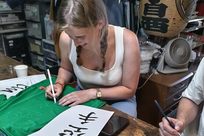Calligraphy on T-shirt or lantern near Skytree Tokyo - Key things to know before you go