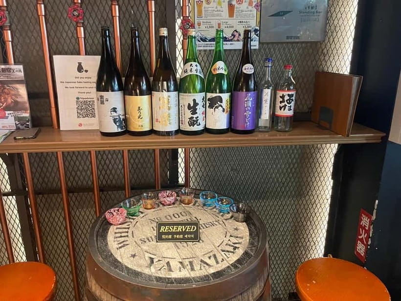 Casual Japanese sake tasting and snack experience, Kabukicho - Key highlights to look forward to