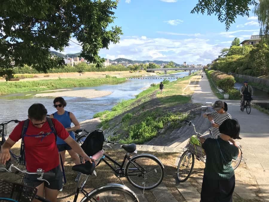 Cycle Kyoto's Hidden Gems & Gion Stroll - Quiet lanes between famous places: campuses and residential streets