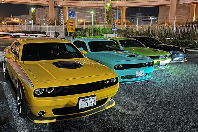 Daikoku Parking Tokyo Drift & APIT Car Meet JDM Culture Tour - Rainbow Bridge at night, plus Tokyo Tower or Odaiba options