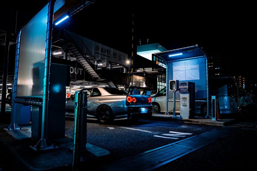 Daikoku & Tokyo JDM Night Tour in R34 or TopSecret R35 GT-R - Rainbow Bridge night drive: scenic views on the way back