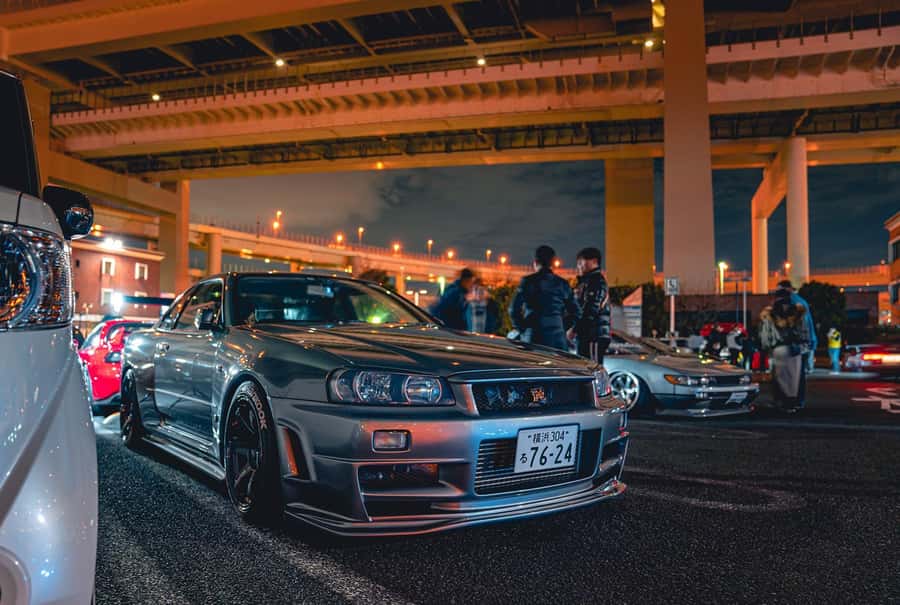 Daikoku & Tokyo Private JDM Tour by 700HP R34 GT-R - Entering Tokyo in a tuned 700HP R34 GT-R