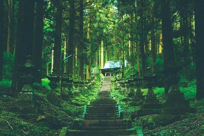 Day Tour to Miyazaki Takachiho Gorge & Shrine depart from Fukuoka - Stop 1: Kamishikimi Kumanoza Shrine and the Cedar-Forest Calm
