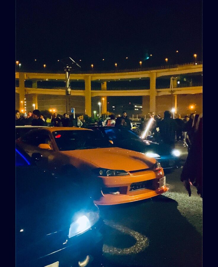 EVO, WRX, Skyline – JDM Night Run to Daikoku Car Meet - Rainbow Bridge and Tokyo Tower Night Views on the Way Back
