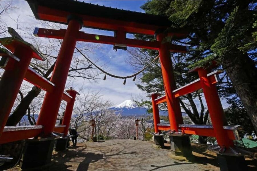 From Tokyo: Full-Day Mount Fuji Tour in English or Spanish - Arakurayama Sengen Park and the Chureito Pagoda Stair Choice