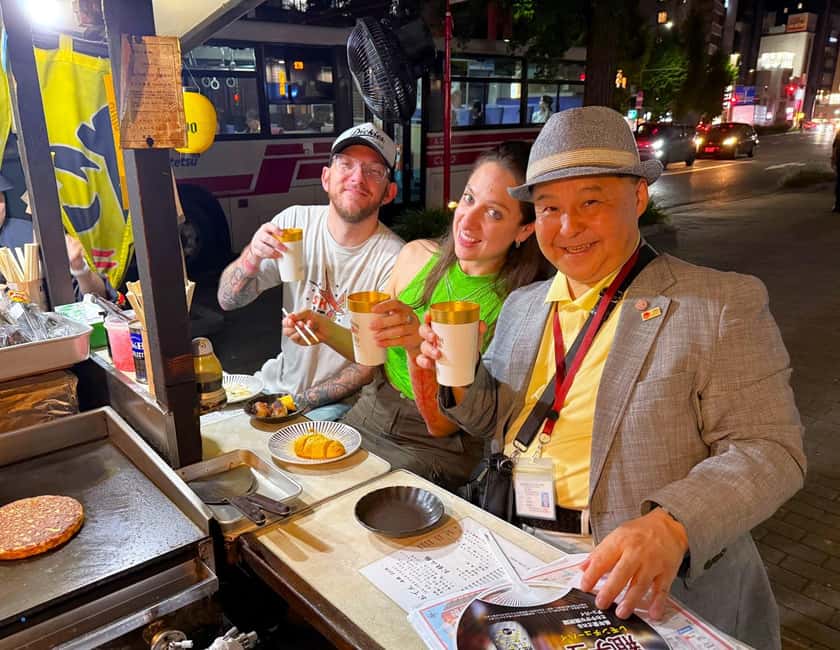 Fukuoka: Nakasu Food Stall Private Guided Tour with Tastings - Meeting at FamilyMart Tenjin 1-Chome and Starting Without Stress