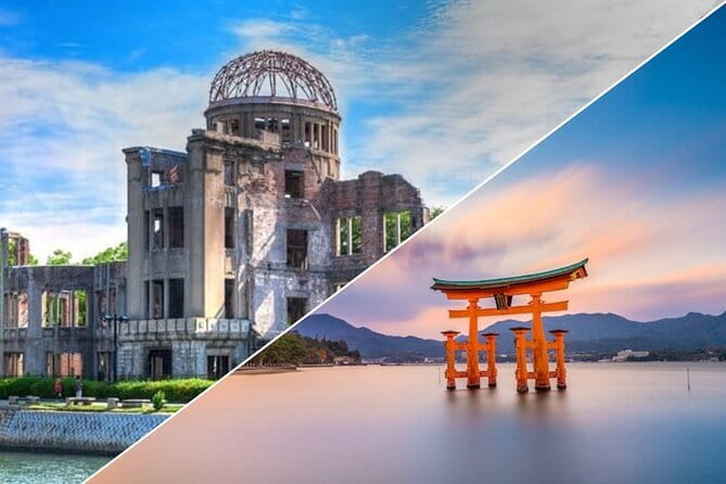 Hiroshima and Miyajima by Bike and Boat - Itsukushima Shrine and lunch: torii photos plus a proper meal break