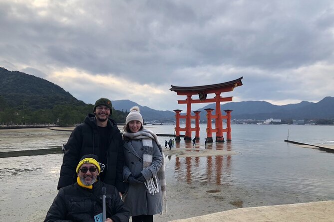 Hiroshima Miyajima and Bomb Dome Private Tour - Itsukushima Shrine torii gate: the classic water view