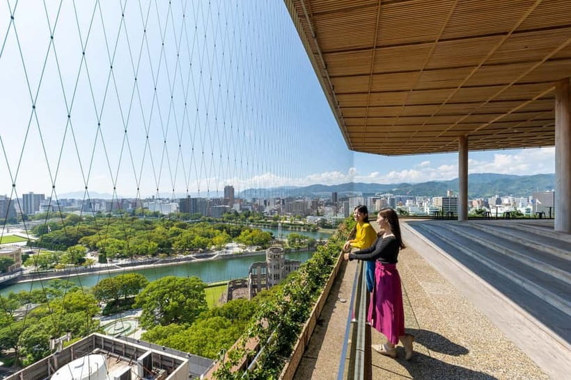 HIROSHIMA ORIZURU TOWER Admission Ticket - SPIRAL SLOPE Sampo and WALL ART PROJECT 2045 NINE HOPES