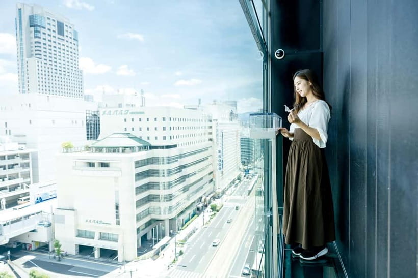 HIROSHIMA ORIZURU TOWER Admission Ticket - ORIZURU Square and the Orizuru Wall: origami cranes as a peace ritual
