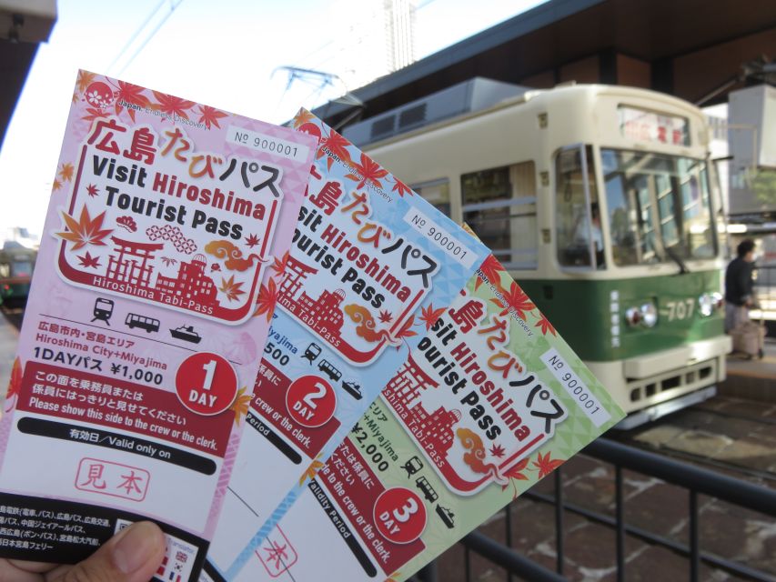 Hiroshima:Visit Tourist Pass(1, 2, 3day and 3day middlearea) - Your options: 1-day, 2-day, 3-day, or Middle Area