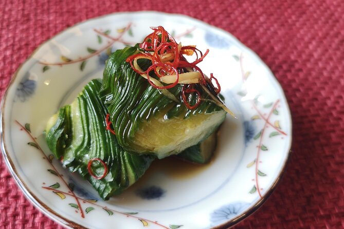 Home style Ramen and Homemade Gyoza in Kyoto - Cucumber Pickles: The Bright Side That Makes the Meal Work