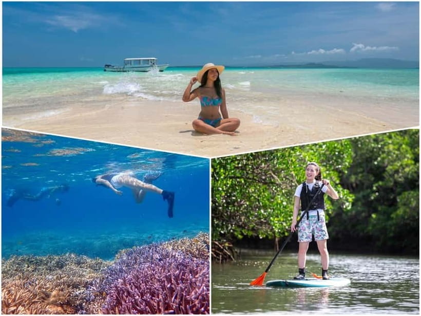 Ishigaki: Mangrove SUP or Canoe & Phantom Island Snorkeling - Phantom Island snorkeling, how the tide changes the sandbar
