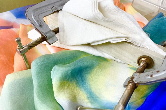 Itajime Shibori Scarf Class - Value and price: why $43.60 can make sense in Kyoto