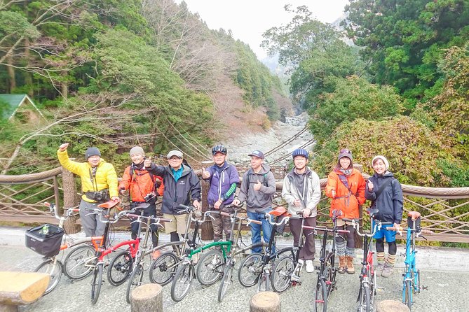 Iya Valley BROMPTON Slow Cycling Tour - The side attractions: Hi no Ji Bend and the Peeing Boy viewpoint