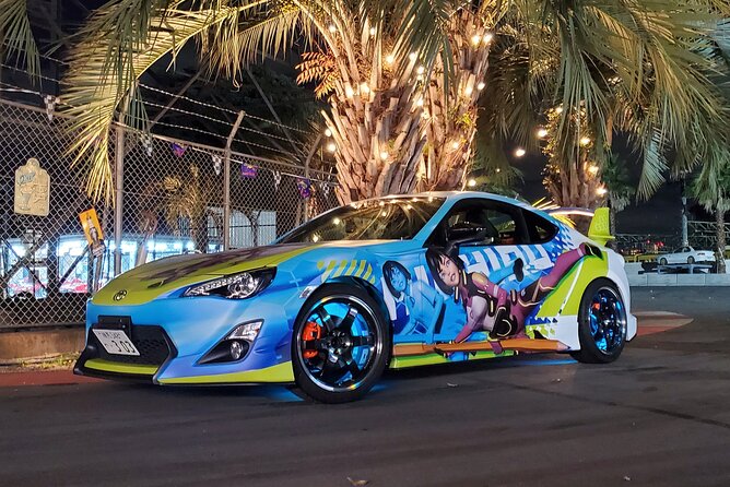 JDM Itasha trip to famous car meet up spot Daikoku Parking - Elevated Views: Tokyo Tower and Skytree in Motion