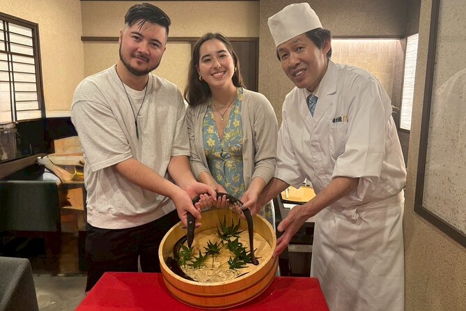 Kawagoe Japanese Food Tour : Unagi Kaiseki and Sake near Tokyo - The master eel chef performance: live prep, hold-your-eyes-open moments