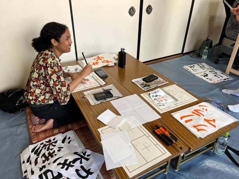 Kyoto: Calligraphy class at Buddhist temple in city center - Your Final Shikishi Piece: Writing With Real Feedback