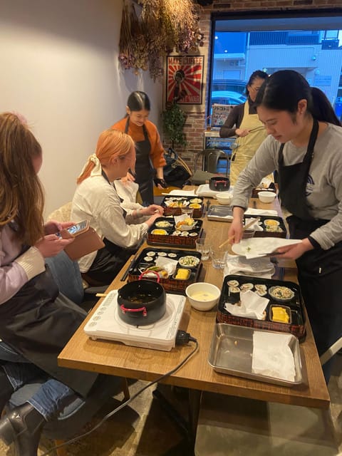 Kyoto: Japanese Washoku Bento Small Group Cooking Class - Cooking Together and Then Eating the Bento, Guided but Relaxed