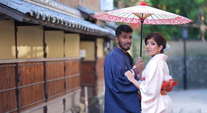 Kyoto Kimono Rental mimosa ｜Kimono/Yukata Rental Couple Plan - Kyoto Kimono Rental Mimosa couple plan: 7,000 yen for two