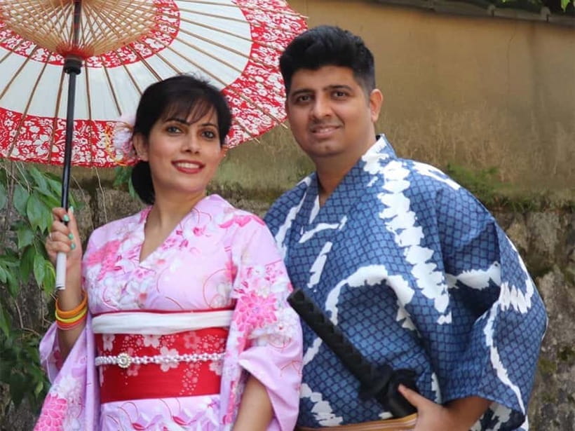 Kyoto Kimono Rental mimosa ｜Kimono/Yukata Rental Couple Plan - Extra flexibility: next-day return and hotel handoff