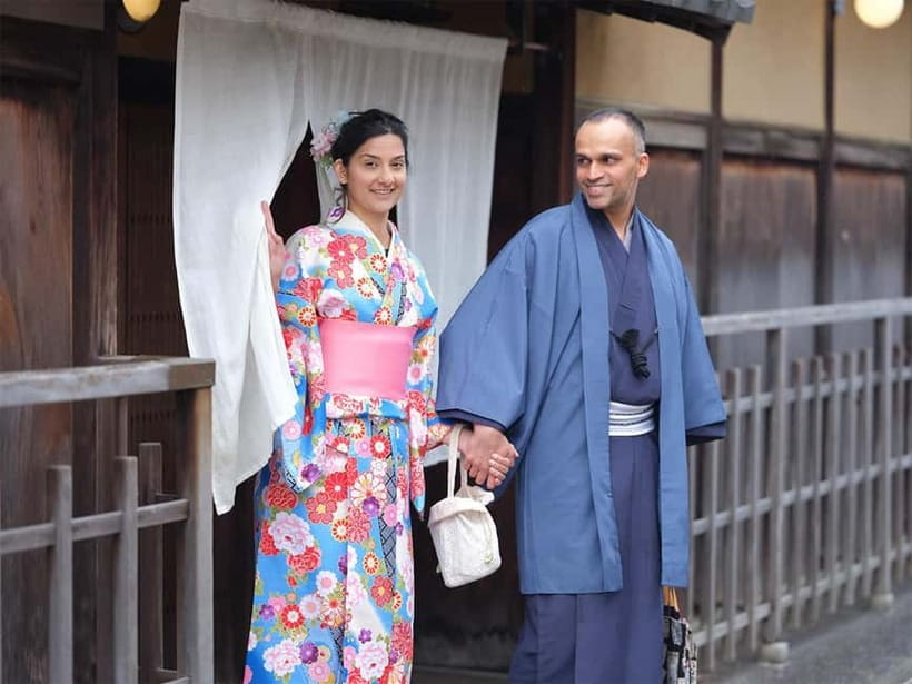 Kyoto Kimono Rental mimosa ｜Kimono/Yukata Rental Couple Plan - What comes in the package, and what you may rent on top