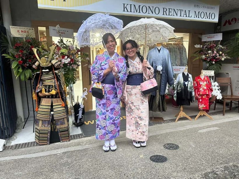 Kyoto: Kimono Rental with Hairstyling and Accessories - Kyoto Kimono Rental at KIMONO RENTAL MOMO, right by Kiyomizu-dera