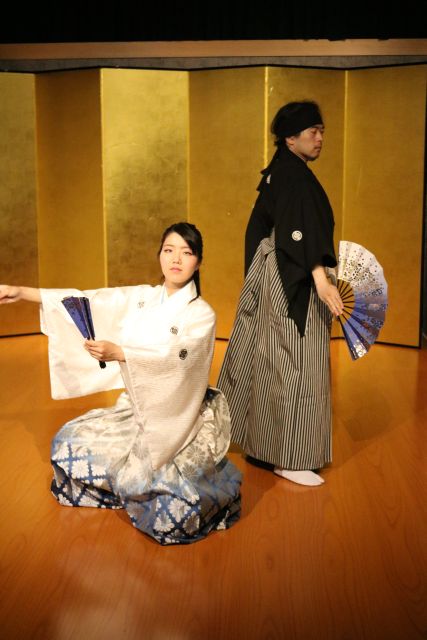 Kyoto: Samurai Kenbu Traditional Sword Dancing Show - How the sword dance works: grace plus strength, with a fan too