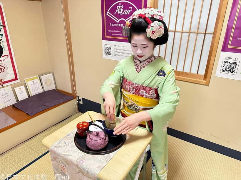 Kyoto: Tea Ceremony with Maiko - Matcha How-To, Plus the 2 Dried Sweets
