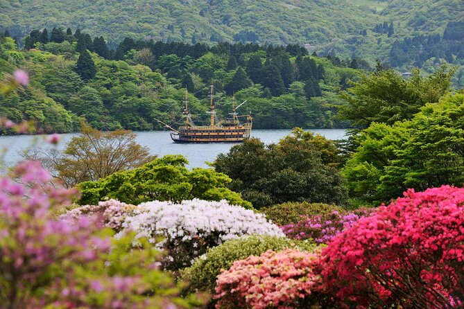 Mt. Fuji & Hakone: Fuji Sengen Shrine, Cruise, and Ramen-Making - Arakura Fuji Sengen Shrine and the Churei-to Pagoda View