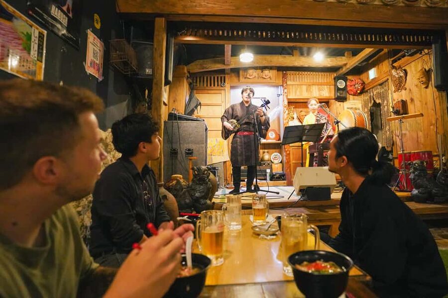 Naha Bar Hopping Tour in Okinawa - Stop 3: Sanshi music at the final bar, and why it ends perfectly