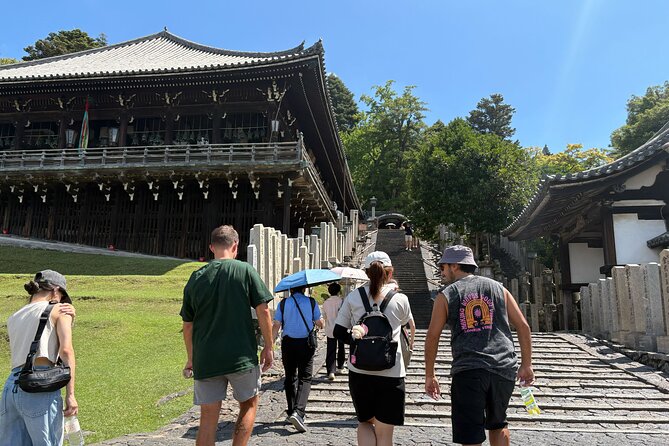Nara Highlight Walking Tour with Furoshiki Experience with Lunch - Tamukeyama Hachimangu and Nigatsu-do: Small Stops With Big Meaning