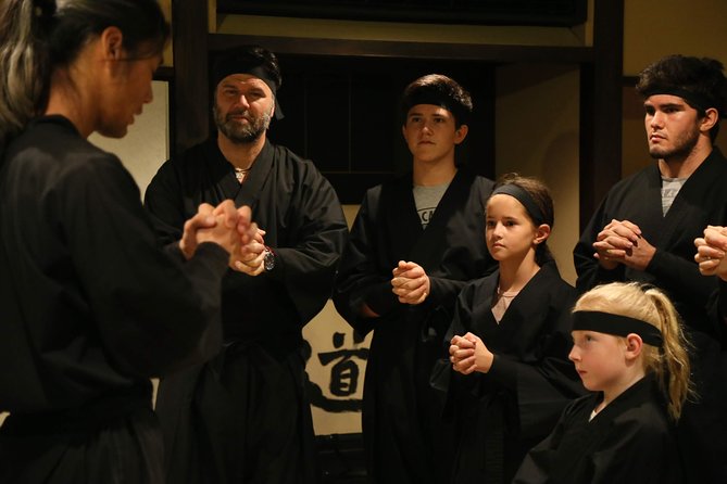 Ninja 2-hour Hands-on Lesson by Japanese master in Kyoto -Medium - Sword training, targets, and the wide weapon menu