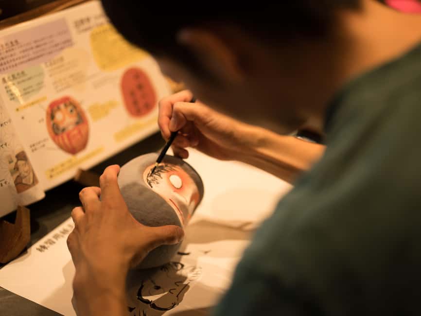 Osaka Daruma Workshop — Paint Your Own Good-Luck Daruma - Finding the Workshop at DARUMA CLUB Near Dotonbori