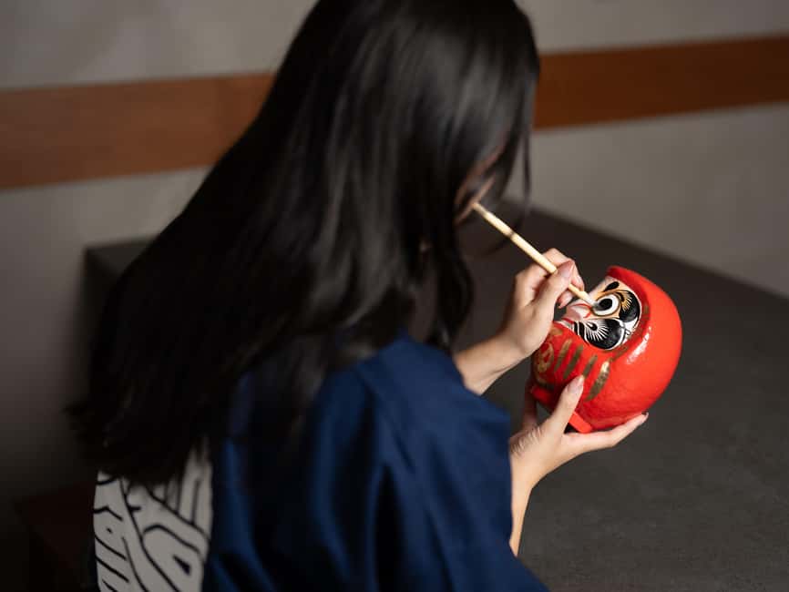 Osaka Daruma Workshop — Paint Your Own Good-Luck Daruma - Picking Colors, Creating Your Own Daruma Face and Message