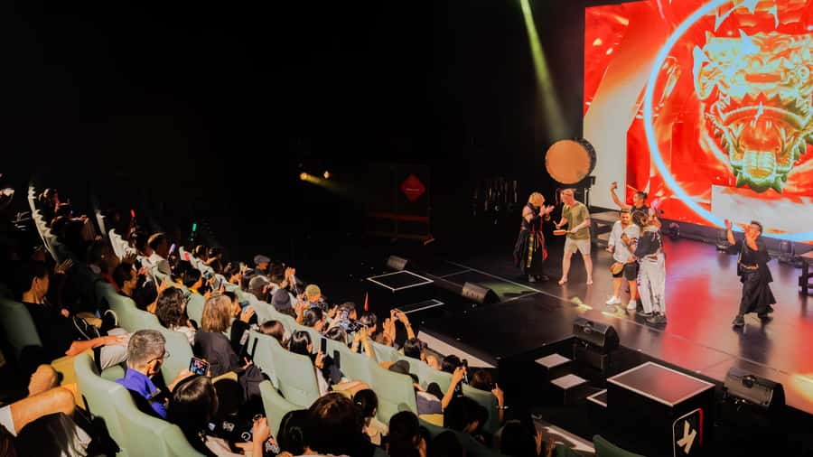 OSAKA NIGHT FUSION Japanese Taiko Kabuki Samurai Dance Show - The Interactive Parts: How Participation Changes the Whole Night