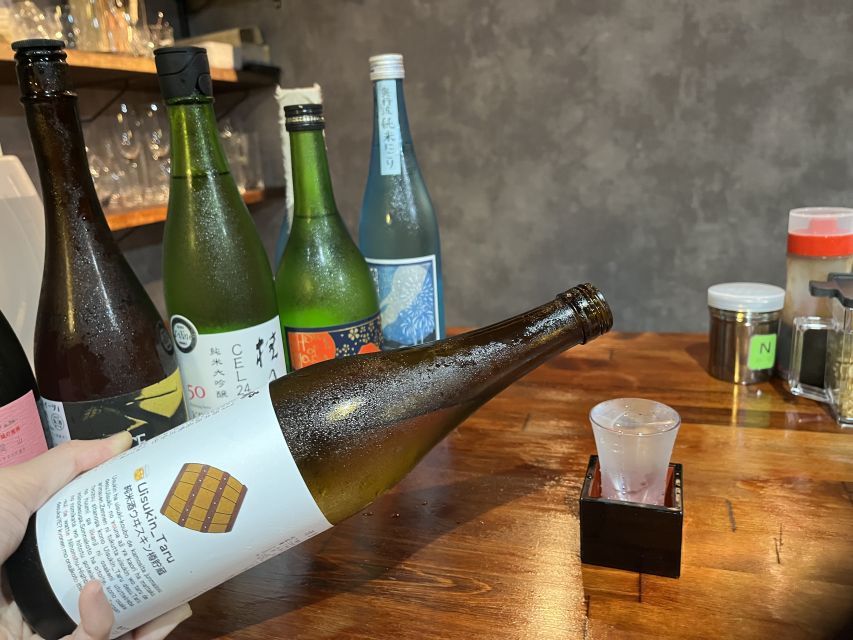 Osaka Sake Tasting with Takoyaki Cooking - How to taste sake so you can order it again in Osaka