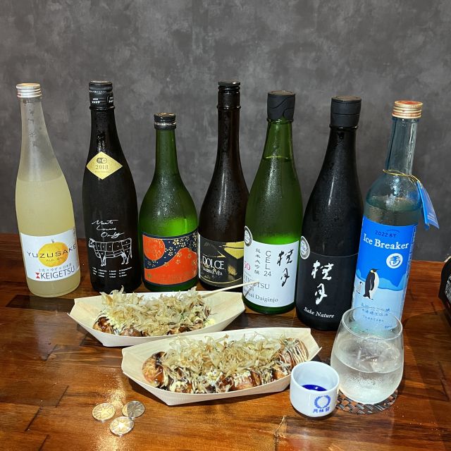 Osaka Sake Tasting with Takoyaki Cooking - Finding MOMO TO SAKE, and why the small group matters