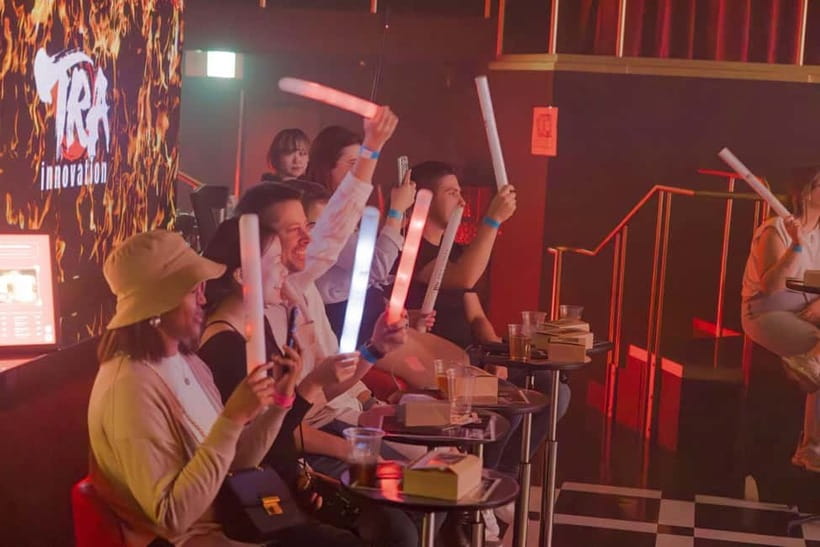 Osaka:SUMO BEATS SHOWCASE: Taiko Drum and Wagyu burger! - Ending interaction with sumo wrestlers: meet the real center of gravity
