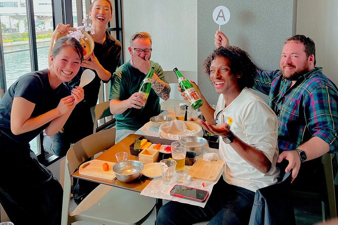 Ramen and Sushi Cooking Class with Sake Pairing Set in Tokyo - Small group cooking in Tsukishima, where you actually get taught