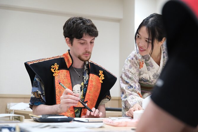 Samurai dress-up and shows, plus Tea Ceremony & Calligraphy - Tea ceremony time: quiet manners and a cup you can taste