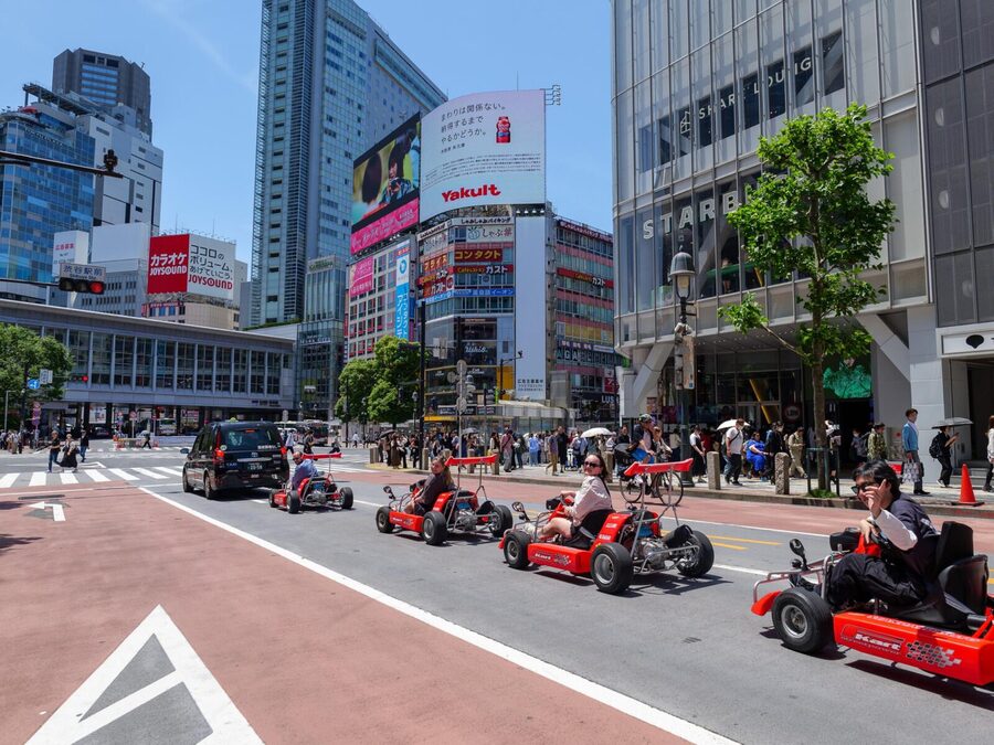 Shibuya#2 Go Karting Tour with Funny Costume - Automatic Transmission and Adjustable Seats: The Controls That Matter
