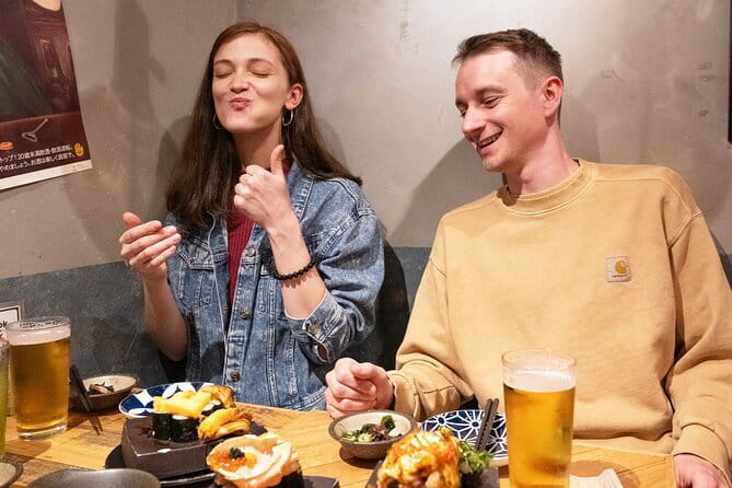 Shinjuku: Food Tour – 15 Dishes & 3 Drinks at 4 Eateries - Meeting at Shinjuku Station East Exit, then walking into the lanes