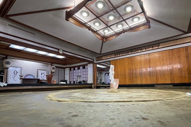 Sumo Practice Viewing Guided Tour and Photo with Sumo Wrestlers - Seating on tatami: comfortable enough, but be ready for stillness