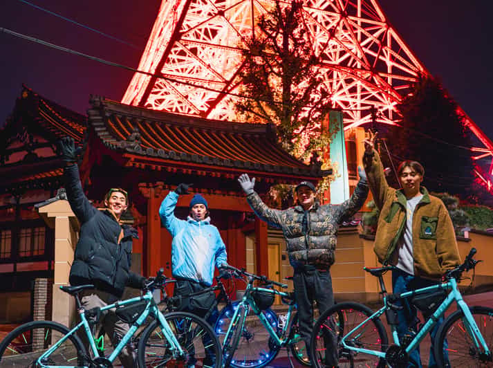 Tokyo: 2-Hour Night Bike Tour of the City's Hidden Gems - Yoyogi Park start, neon bikes in the dark, and what to watch for