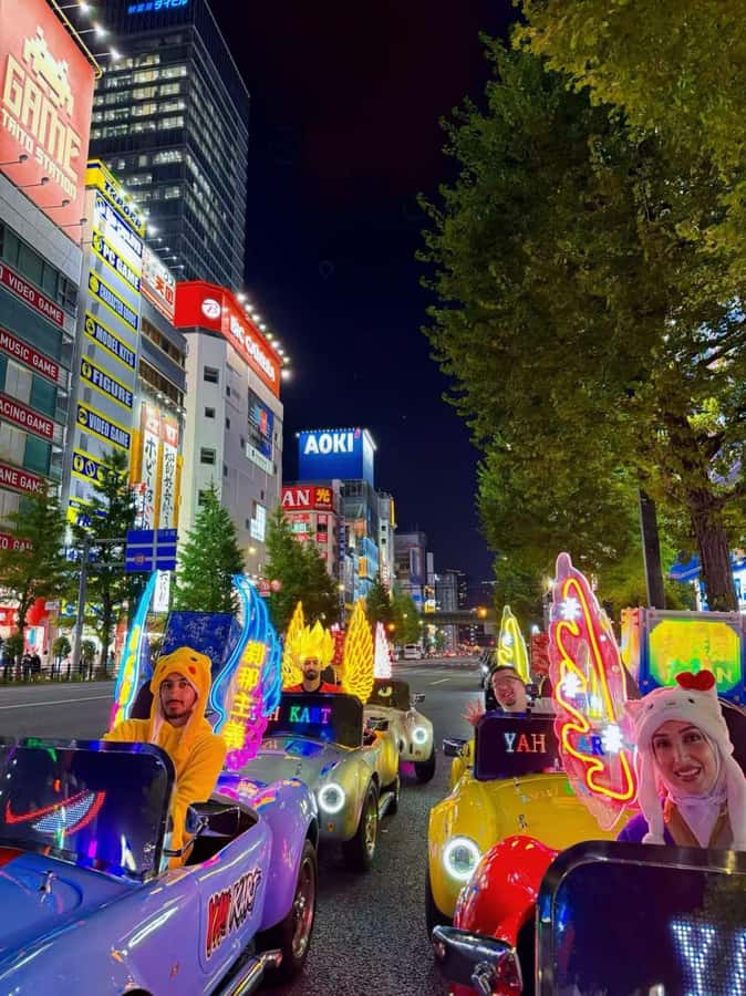 Tokyo: Akihabara/Asakusa Go-Karting Tour (including guide) - Finding YAH KART, then getting on the road