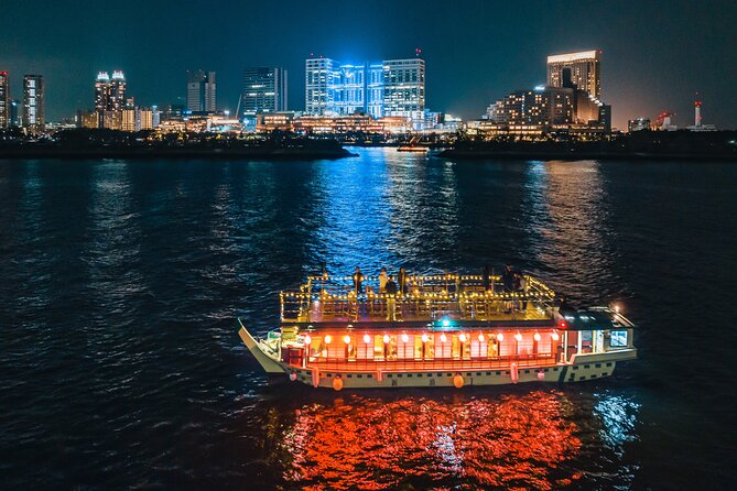 Tokyo Bay Yakatabune Dinner/Day Cruise with Japan Show and Drinks - A Tokyo Bay night cruise that mixes dinner and real views