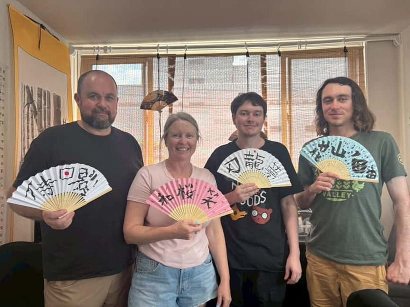 Tokyo:Calligraphy &Make your original folding fan in Asakusa - Your one-of-a-kind folding fan with calligraphy